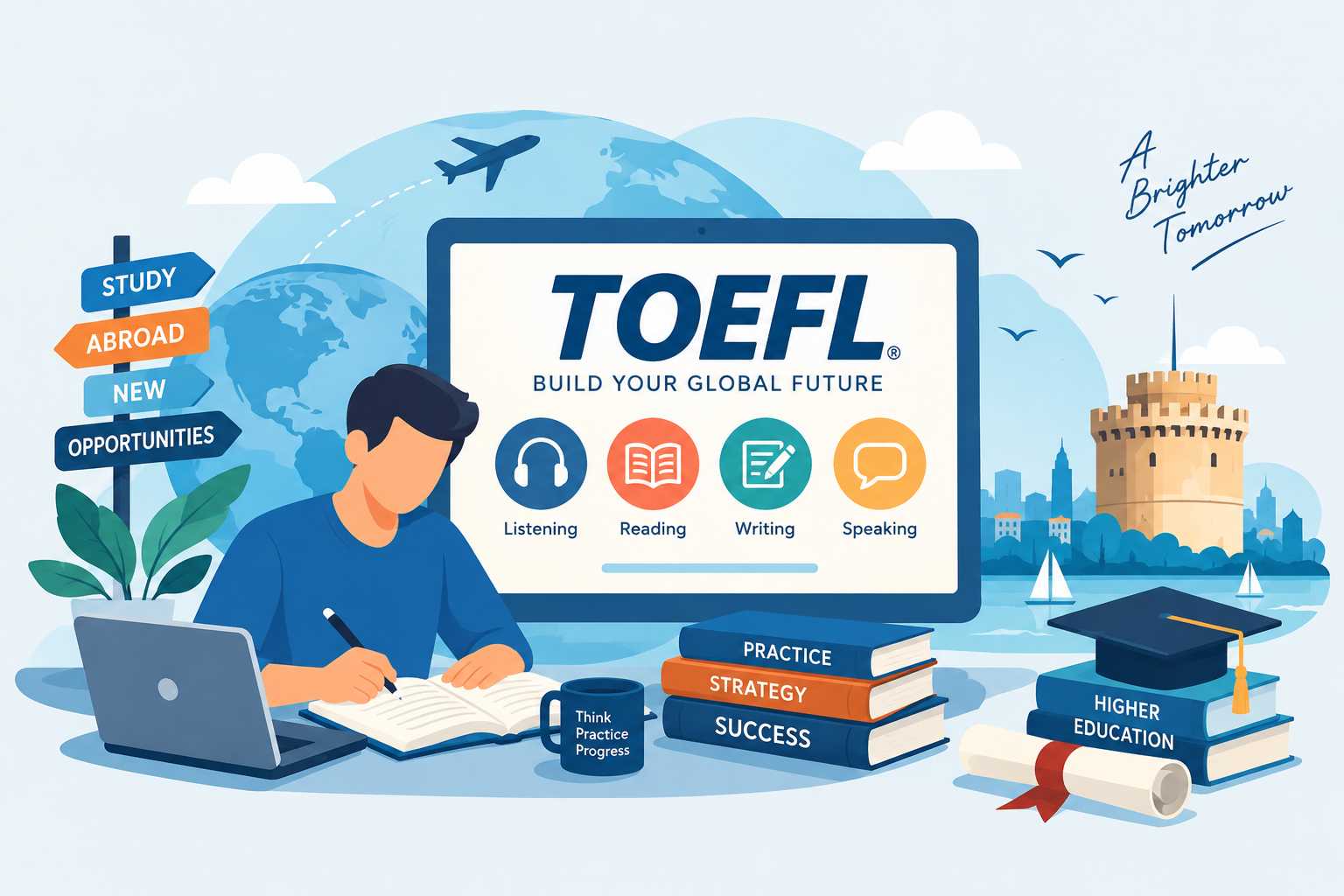 TOEFL προετοιμασία στη Θεσσαλονίκη